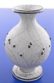Svend 
Hammershöj 
Keramik Vase 
mit schwarzen 
und weißen 
Doppel-Glasur. 
Vase, Höhe 16 
cm. Fus ...