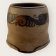 Bornholmer 
Keramik, 
Hjorth, braunes 
Steinzeug, 
Becher, mit 
Ornamentmotiv, 
9,5 cm 
Durchmesser, 
...