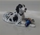 Royal 
Copenhagen 
hunting dog 
1533 Setter 
with prey 8 x 
16.5 cm  
Designed by 
Knud Moeller 
1913  ...