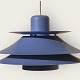 Horn lighting, 
Type 753, 
ceiling lamp in 
blue metal, 
from the 1970s, 
nice condition, 
Diameter ...