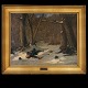 David Jacobsen, 
1821-71, Öl auf 
Leinen
Getroffene 
Soldaten im 
Wald
Signiert und 
datiert ...