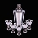 Aage Weimar. 
Art nouveau 
Sterling Silver 
Cocktail Shaker 
and six Cups.
Designed by 
and crafted ...