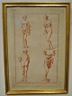 Ihle, Johann 
Eberhard (1727 
- 1814) 
Tyskland: Nøgne 
kvinde figurer. 
Kobberstik. 33 
x 22 cm. ...