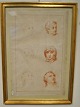 Ihle, Johann 
Eberhard (1727 
- 1814) 
Deutschland: 
Porträts. 
Kupferstecker. 
Unterzeichnet. 
33 x 22 ...