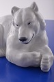 Weisse 
Porzellanfigur 
Eisbär von 
Royal 
Copenhagen Nr. 
21520, Höhe 13 
cm. Länge 21 
cm. Tadelloser 
...