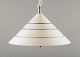 Hans-Agne 
Jakobsson, 
Swedish 
designer.
Ceiling lamp 
in 
white-painted 
metal and 
chrome.
Height ...