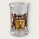 Holmegaard, 
Dram-Glas, 
Wappen von 
König Hans, 5,5 
cm hoch, 3,8 cm 
im Durchmesser 
*Guter Zustand*