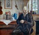Vermehren, 
Yelva (1878 - 
1980) Dänemark: 
Porträt eines 
Mannes. Öl auf 
Leinwand. 
Signiert Y ...