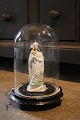 Decorative, old 
cylinder-shaped 
French glass 
Dome / Globe on 
a black wooden 
base for 
exhibition. ...