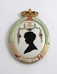 Königliches 
Kopenhagen. 
Silhouette-
Platte. 
Prinzessin 
Thyra. Herzogin 
von Cumberland 
und ...