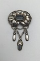 Evald Nielsen 
Art Nouveau 
Silver Brooch 
(Moon Stone) 
Measures 7.9 cm 
x 4.9 cm (3.11 
inch x 1.92 ...