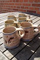 Knabstrup 
Keramik, 
Dänemark. Set 
von  6 Becher