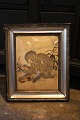 Rare, antique 
Japanese 
fuki-bokashi 
graphic of a 
seated ...