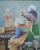 Mortensen, 
Christian (1908 
- ) Dänemark: 
Die 
Fischerfrauen 
am Gammel 
Strand. 
Kopenhagen. Öl 
auf ...