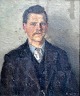 Hedegaard, Jens 
Rasmussen (1866 
- 1948) 
Dänemark: 
Porträt eines 
Mannes. Öl auf 
Leinwand, auf 
...