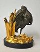Französischer 
Federhalter, 
Bronze, 19. 
Jahrhundert. 
Verzierung aus 
Reihern mit 
Schilfrohr. ...