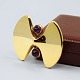 Hans Hansen; A 
brooch of 14k 
gold with 
amethyst, No 
111