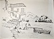 Zwick, Lis 
(1942–2020) 
Dänemark/Schweden: 
Hydra, 
Griechenland. 
Marker auf 
Papier. 
Signiert: Lis 
...