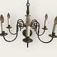 6-armige 
Kirchenkronenlampe 
aus Messing. 
Schöner 
patinierter 
Zustand. 
Durchmesser ca. 
64 cm
