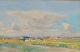 Holmskov, Helge 
(1912 - 1982) 
Dänemark: 
Landschaft mit 
Kirche. 
Aquarell. Ohne 
Signatur. 34 x 
52 ...