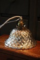 Antik , 1800 
tals loftslampe 
med vaflet 
lampeskærm i 
...