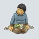 Royal 
Copenhagen; 
Greenlander boy 
of porcelain 
#12419