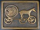 Bronzeschatulle 
mit Motiv des 
Sonnenwagens, 
Dänemark des 
20. 
Jahrhunderts. 
Einlage aus ...