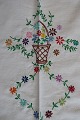 An altes 
Tischtuch
Mit Stickerei 
in Farben, - 
handgemacht
Um 160cm x 
93cm
In gutem ...
