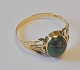 14 Karat 
Goldring mit 
Malachit, Hugo 
Grün, 20. 
Jahrhundert 
Kopenhagen, 
Dänemark. 
Gestempelt. ...