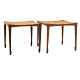 Ein Paar Bernt 
Petersen 
Schemel aus 
Palisander
Guter Zustand
H: 41cm. Sitz: 
45x45cm