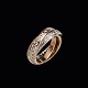 Stenstrup 
juveler - 
Copenhagen. 
Triple 
diamantring i 
18k ...
