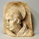 Dänischer 
Künstler (20. 
Jahrhundert): 
Gipsfigurenbüste 
von Franz von 
Assisi, 1917. 
25,5 x 25,5 ...
