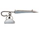 Hans Myhre 
Norway silver
Gilded brooch 
with pendant 
...