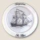 Holmegaard, 
Schiffsteller, 
1981, 
Brigantine, St. 
Peter, 19,5 cm 
Durchmesser, 
Design Michael 
Bang ...