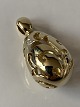 Drop-shaped 
pendant with 
diamonds in 14 
carat gold, ...