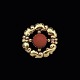 Evald Nielsen. 
Art Nouveau 14k 
Gold Brooch 
with Coral.
Designed and 
crafted by 
Evald Nielsen 
...