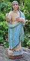 Katholisch 
bemalte 
Madonnenfigur, 
19. 
Jahrhundert.