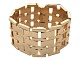 14 Carat gold
Wide Block 
bracelet