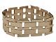 14 Carat gold
Wide Block 
bracelet