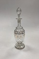 Glass Carafe 
with decoration 
in gold, white 
and red
