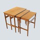 Hans J. Wegner; 
Nesting tables 
in oak. 
Designed by 
Hans J. Wegner. 
Manufactured by 
Andreas Tuck 
...