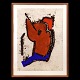 Robert 
Jacobsen, 
Dänemark, 
1912-93, 
handkolorierte 
Radierung 
111/125 aus dem 
Jahre ...
