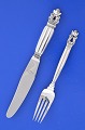 Georg Jensen 
Sterling Silber 
925. 
Besteckmuster 
nr. 62. " 
König" 
Dessertbesteck 
für 1 Person, 
...