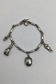 Georg Jensen 
Sterling Silver 
Bracelet No. 43 
w Charms