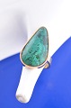 Goldring mit 
Malachit-
Intarsien in 
wunderschönen 
Grüntönen. 
Stempel OD 585 
Höhe auf Stein 
27 x ...