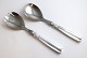 Horsens 
Silberwarenfabrik.
 Lotus. Silber 
(830). 
Salatbesteck 
mit Stahl. 
Länge 21 cm.