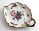 Royal Copenhagen. Sächsische Blume. Blattförmig Beilagen. Modell 1597. Länge 
18,5 cm. Vor 1923 hergestellt. (1 Wahl)
