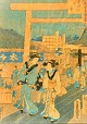 Japanischer 
Künstler (19. 
Jahrhundert): 
Frauen beim 
Einkaufen. 
Handbemalt auf 
Seide. ...
