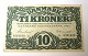 Dänemark. DKK 
10 Banknote 
1945 a. 
Qualität 1+