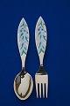 Michelsen 
Christmas 
spoons and 
forks of Danish 
gilt sterling 
silver. 
Anton 
Michelsen set 
...